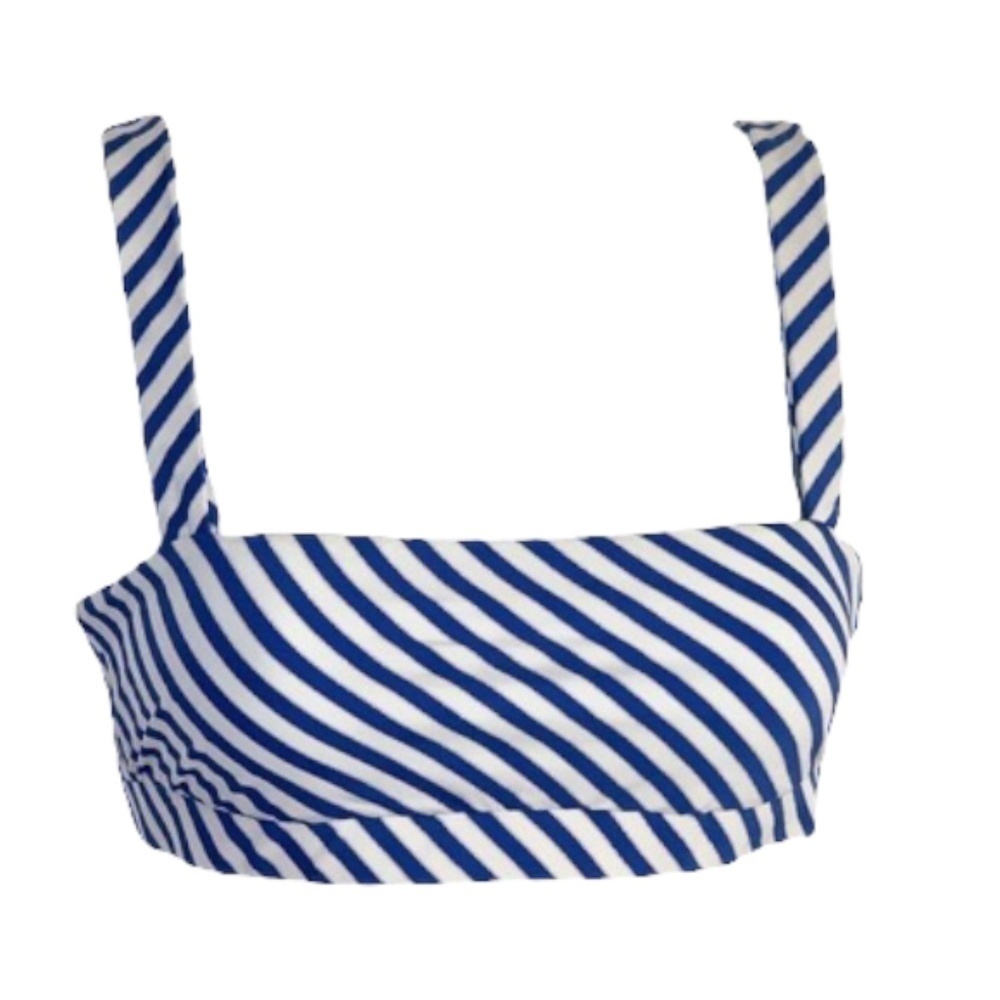 NWT Onia "Danni" Metallic Stripe Bandeau Bikini Top Sz. XS